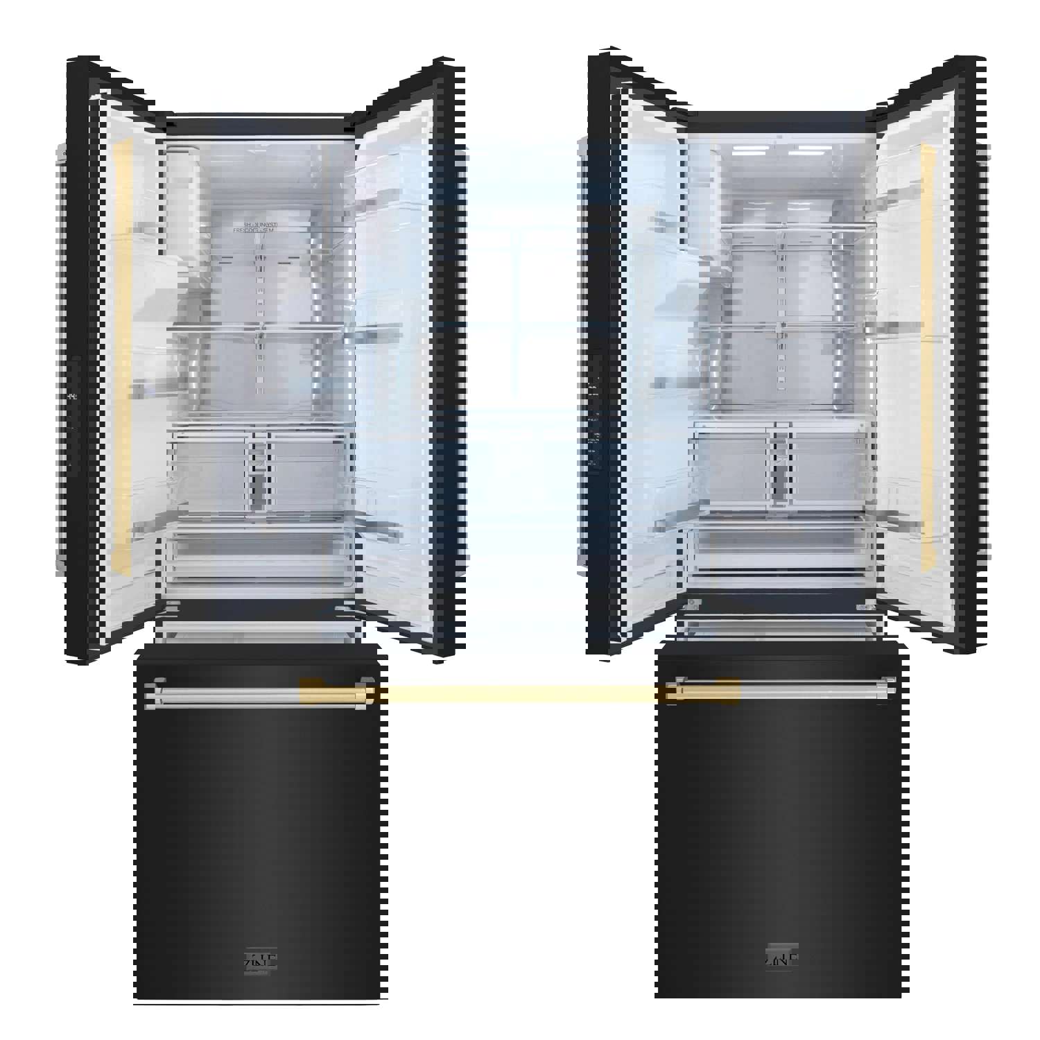 Stylish ZLINE French Door Refrigerator with External Water Dispenser