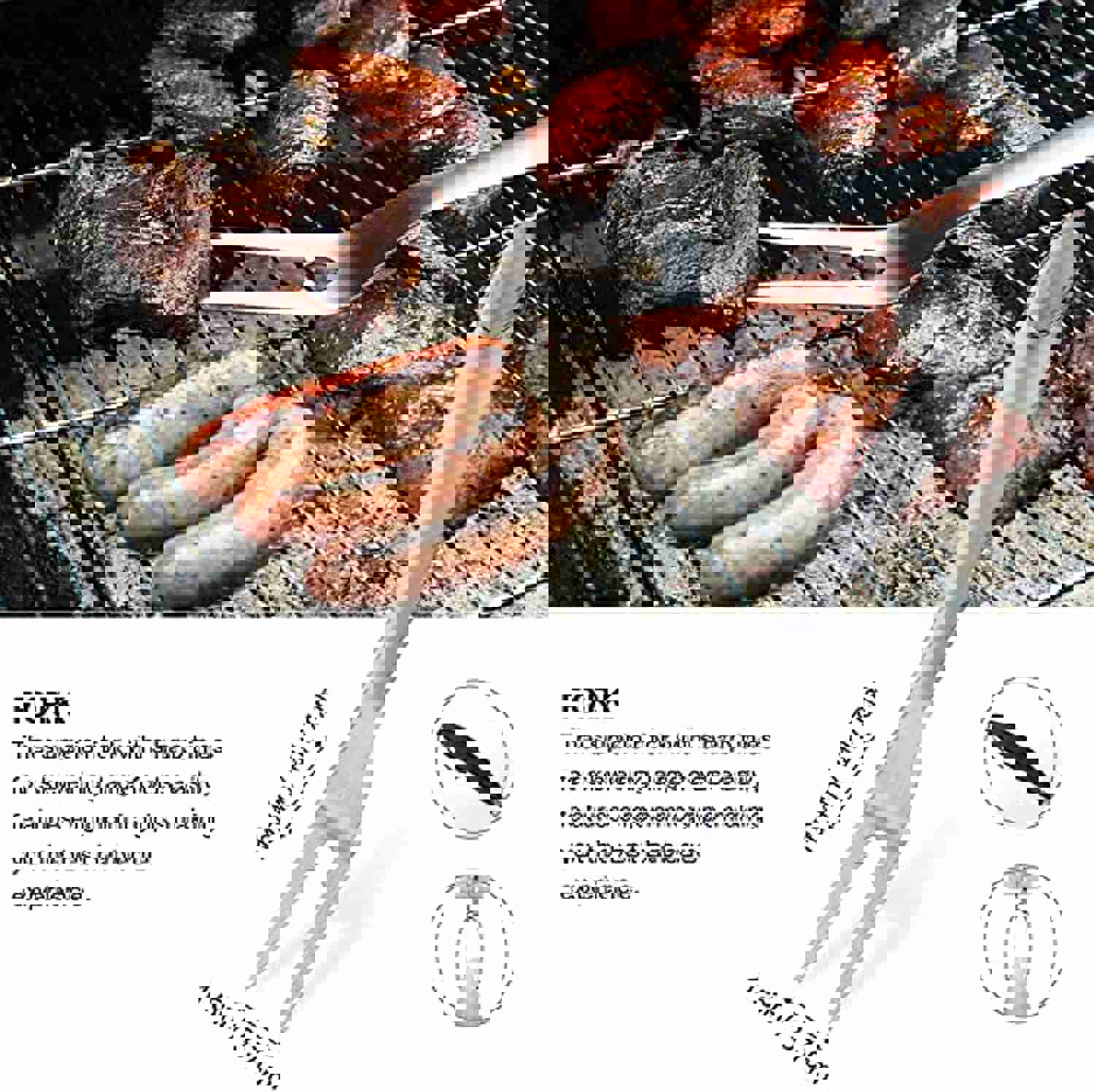 Grilljoy 8-Piece Stainless Steel BBQ Tools Set with Carry Bag