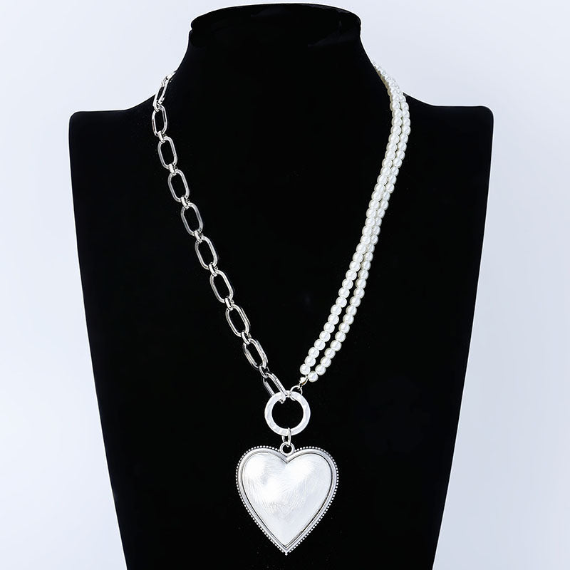 Stylish Boho Heart Pendant Necklace with Adjustable Length
