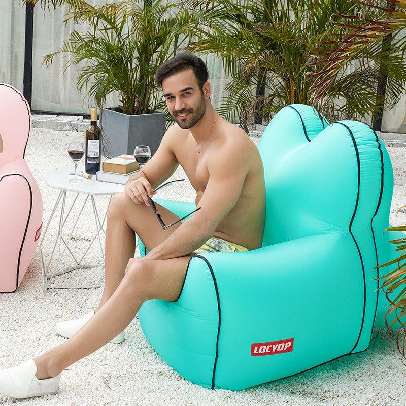 Portable Ergonomic Inflatable Sofa for Outdoor Relaxation