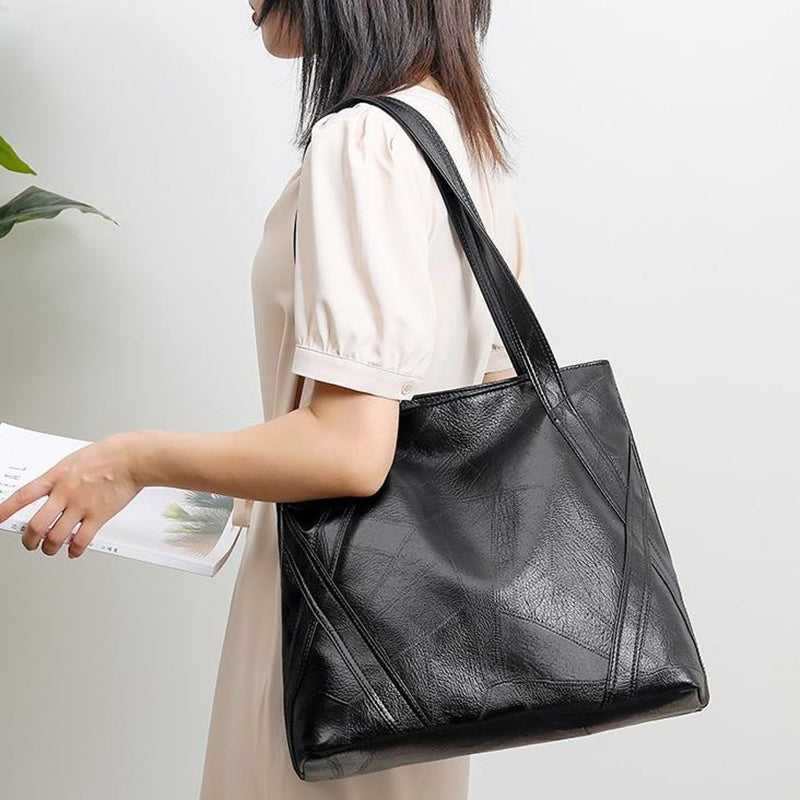Stylish Vintage Large Capacity PU Leather Handbag