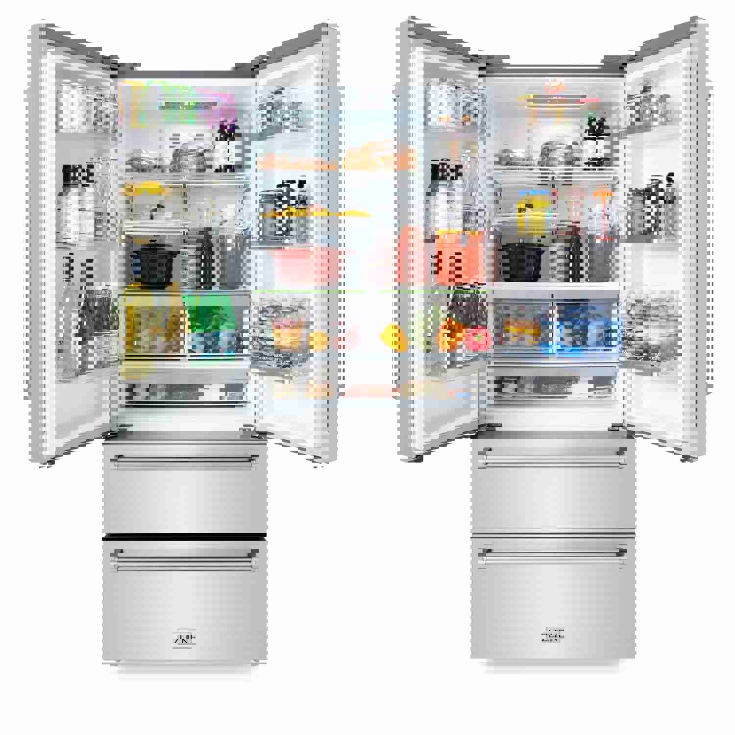 Stylish ZLINE French Door Refrigerator with Ice Maker