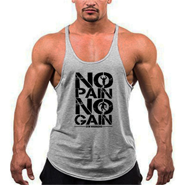 Men's Polyester Sleeveless Tank Top for Fitness