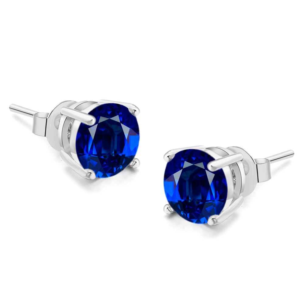 Glamorous Round CZ Stud Earrings for Women, Trendy 2023 Fashion Jewelry