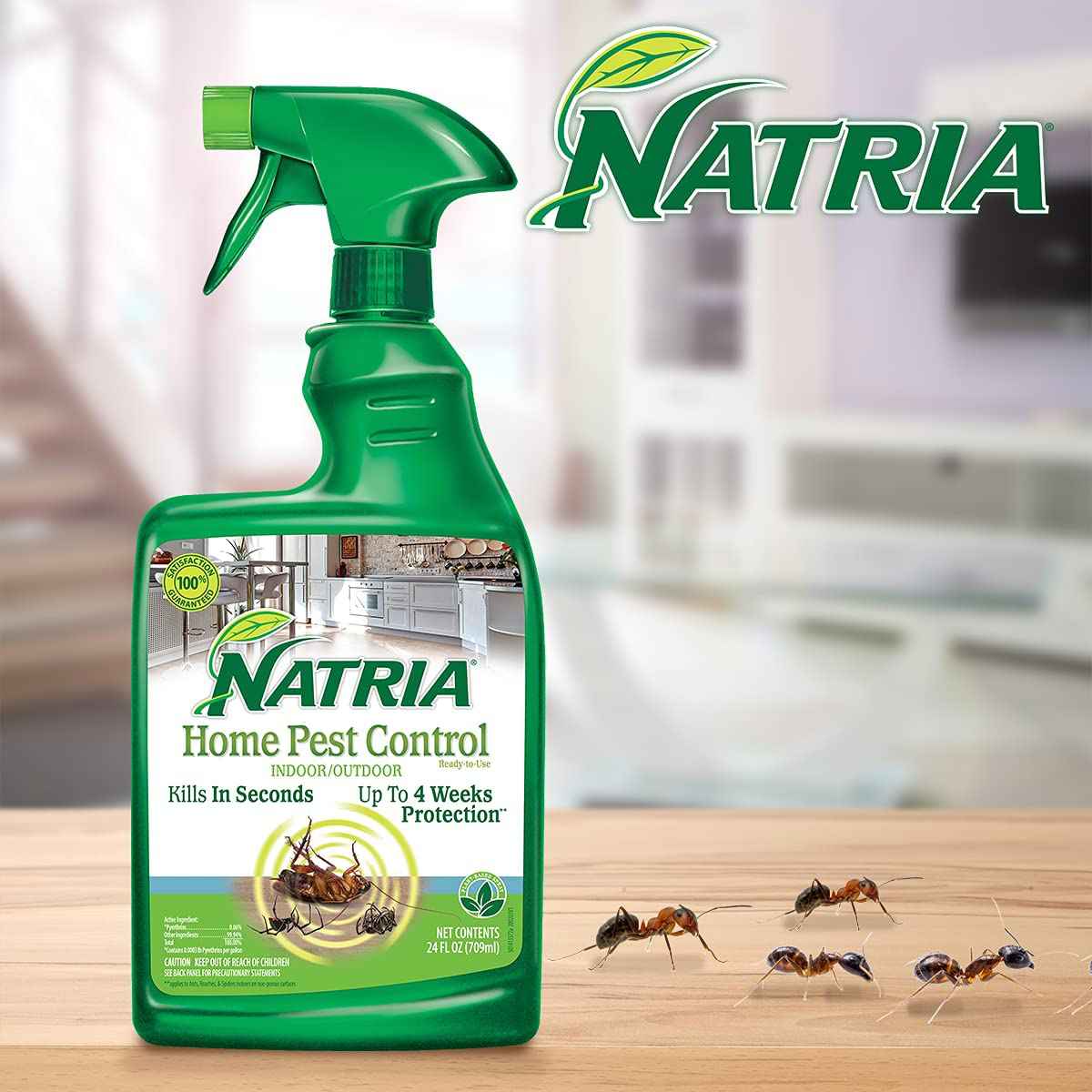 Natria 706261A Home Pest Control Spray, 1 Gallon - Indoor & Outdoor Insect Killer