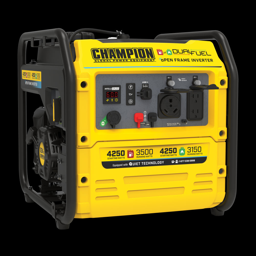 Champion Power Equipment 4250-Watt Dual Fuel Inverter Generator with Quiet Technology