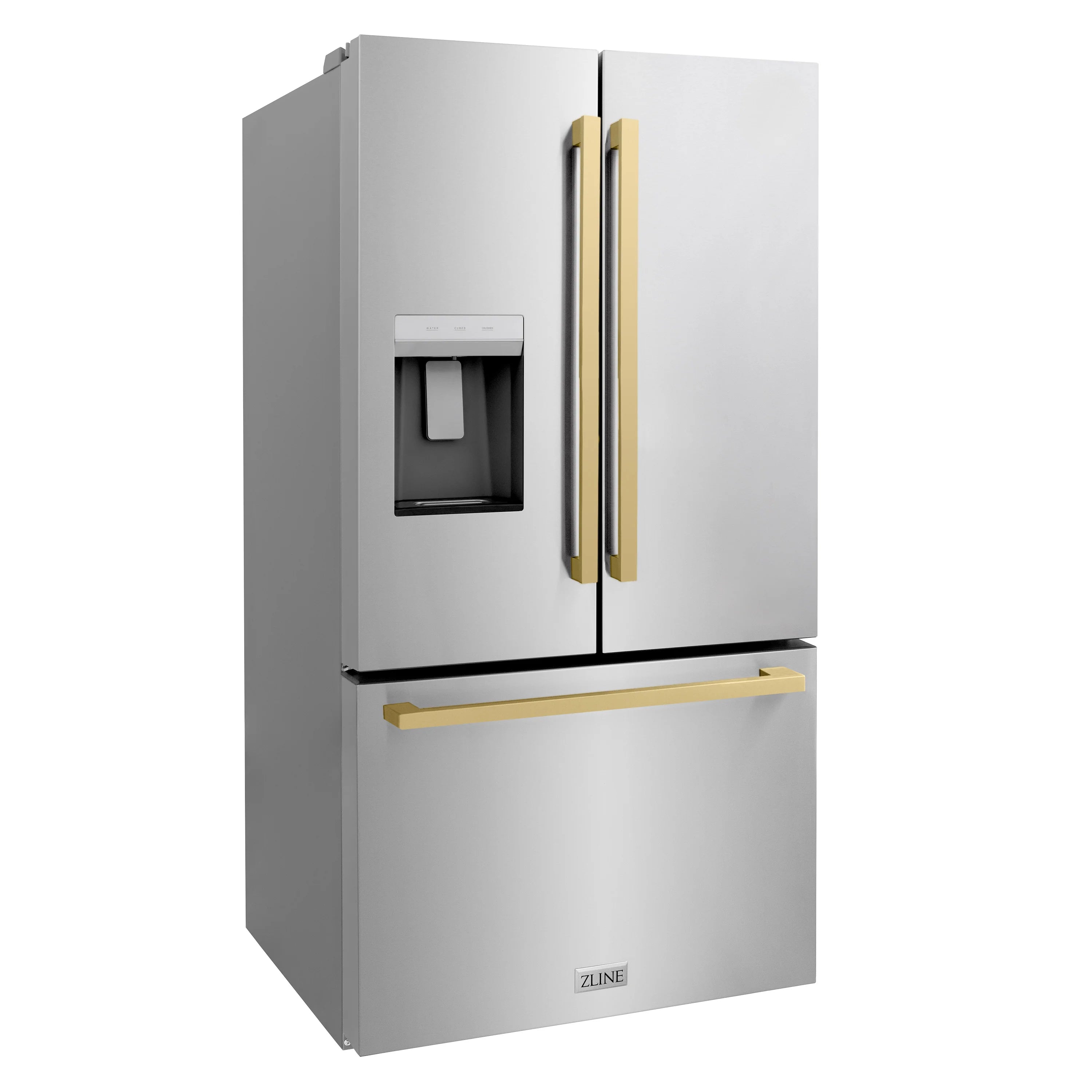 Stylish ZLINE French Door Refrigerator with External Water Dispenser