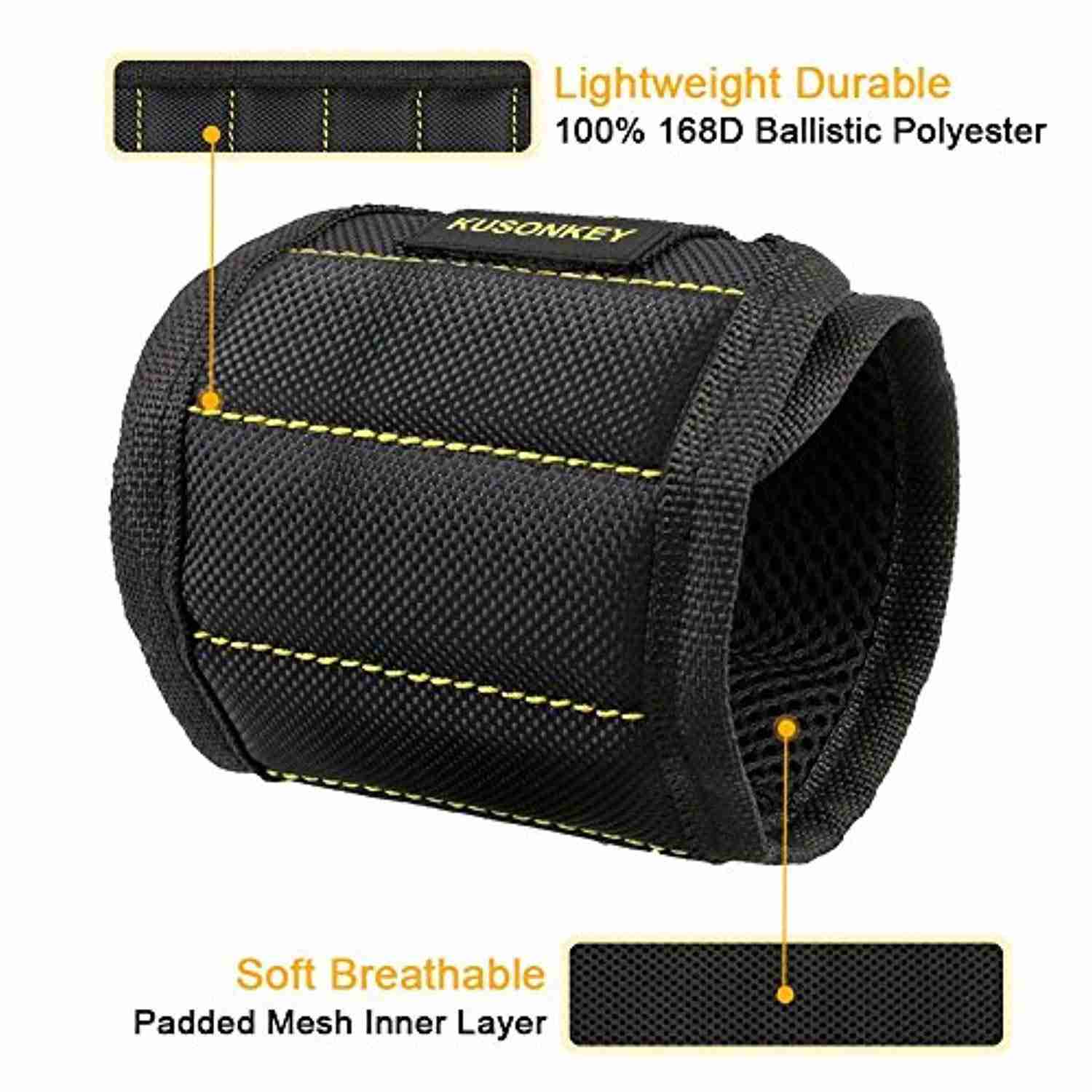 Magnetic Wristband for DIY & Home Improvement, 15 Magnets Strong