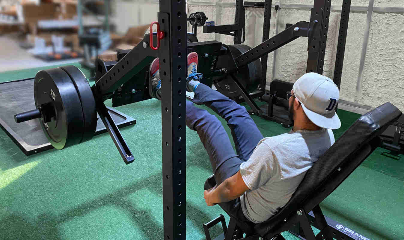 Granite Fitness Leg Press Add-on for 3x3 Lever Arms - 1 Pin Hole