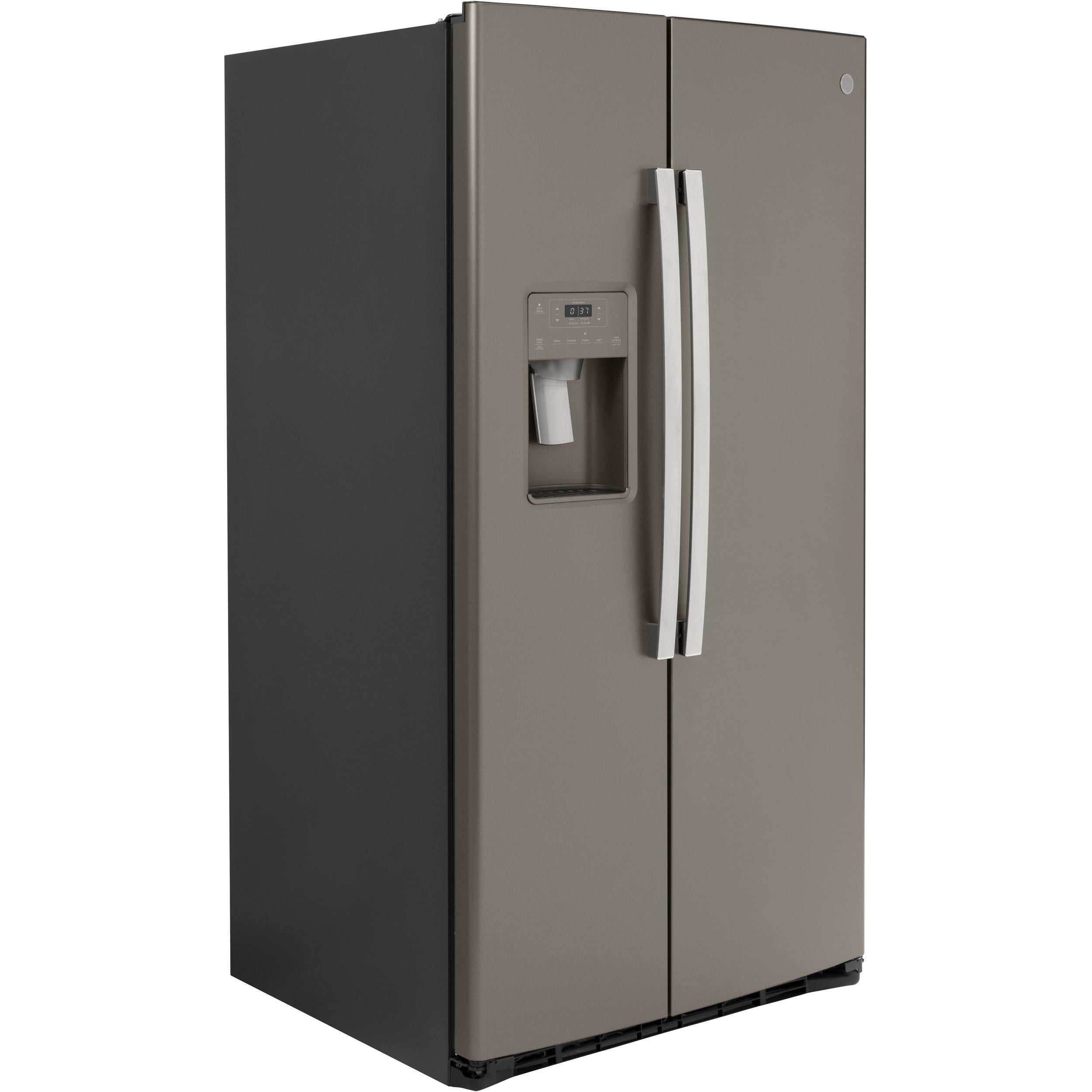 GE 36-inch Side-by-Side Refrigerator with Water/Ice Dispenser, 25.1 cu.ft.