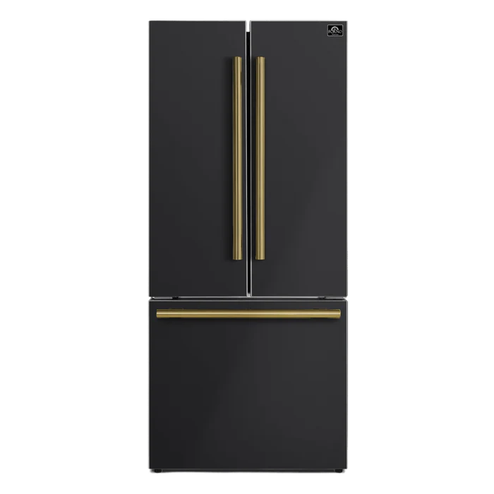 Forno Espresso Gallipoli 30-inch French Door Refrigerator with Ice Maker