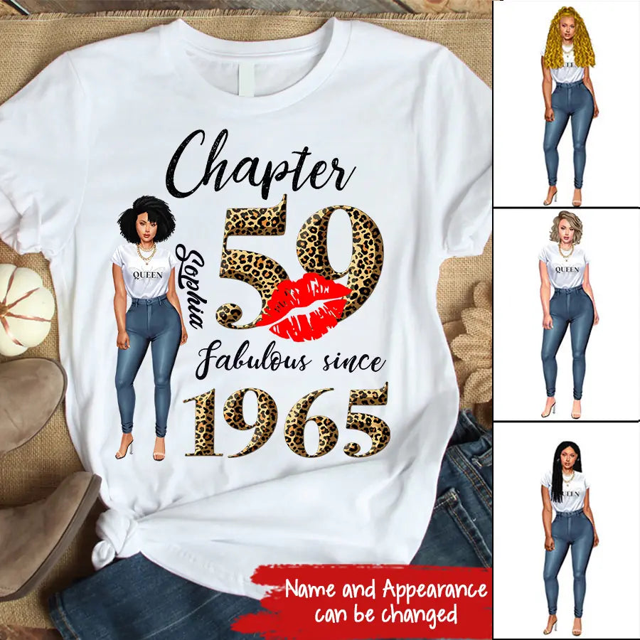 Personalized 59th Birthday Gift - Stylish Age-Announcing Shirt