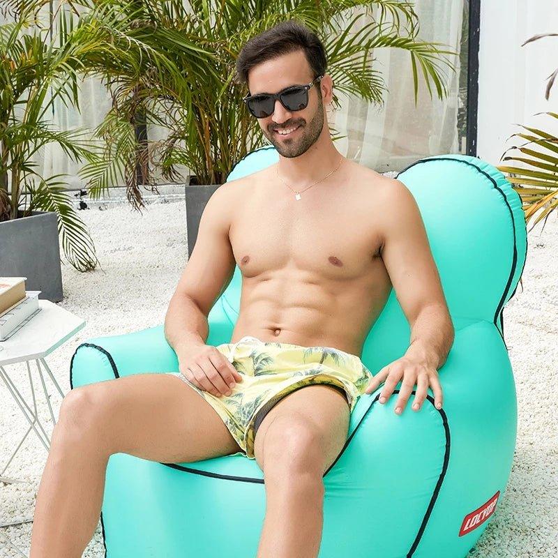 Portable Ergonomic Inflatable Sofa for Outdoor Relaxation