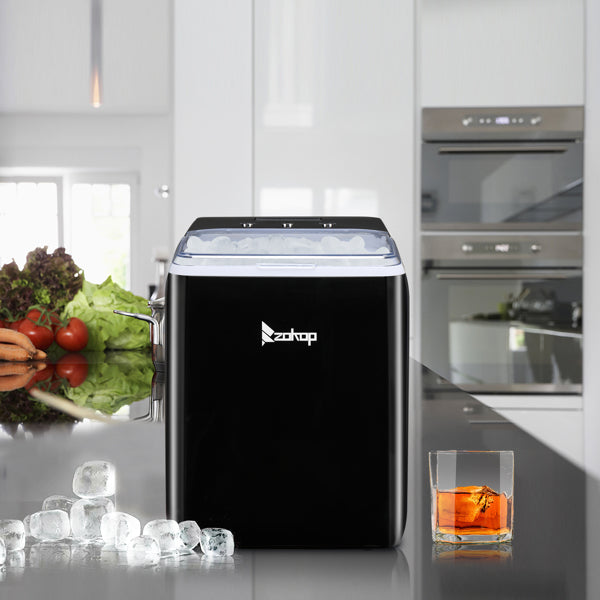 Portable Ice Maker Machine with Transparent Cover