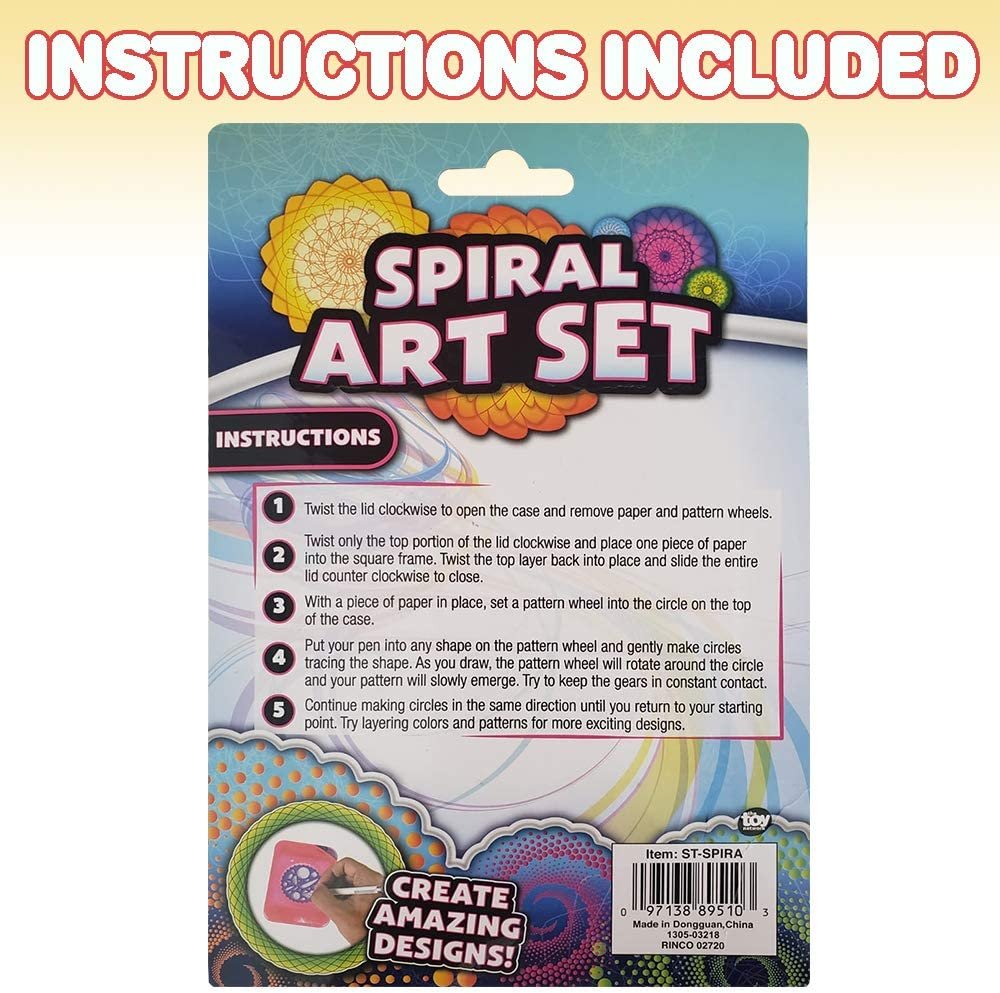 Portable Kids Spiral Art Set, Creative Travel Fun