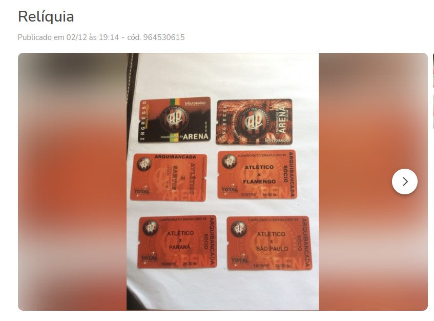 Brazilian Collection Tickets - 2 Unique Kits