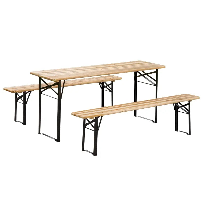 Portable Outdoor Folding Picnic Table and Bench Set