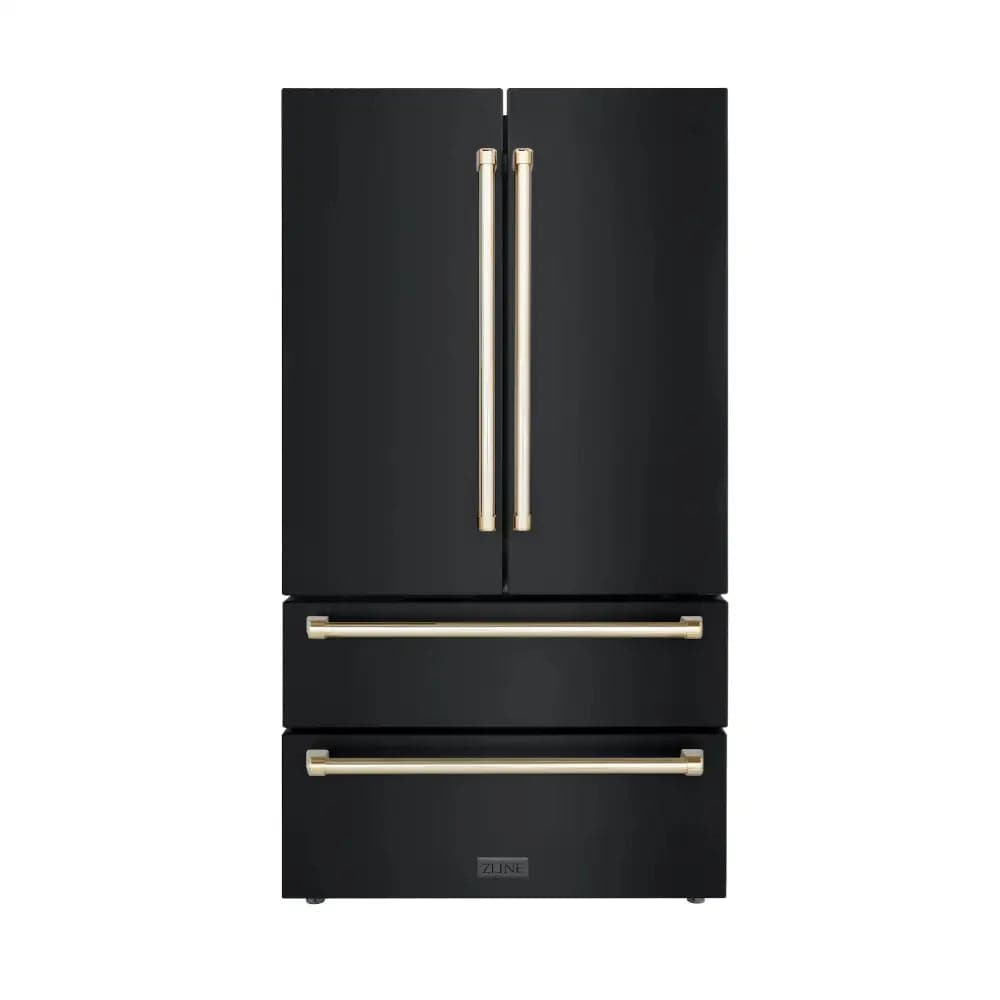 ZLINE 36" Autograph Edition French Door Refrigerator with Ice Maker