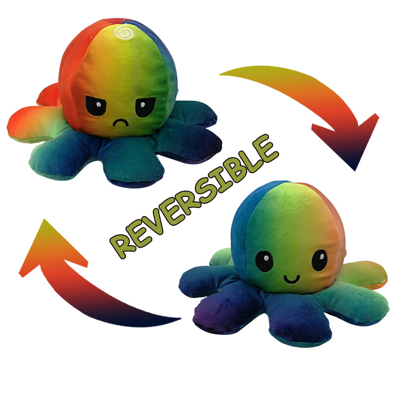 Cuddly Reversible Octopus Plush - Double the Fun!