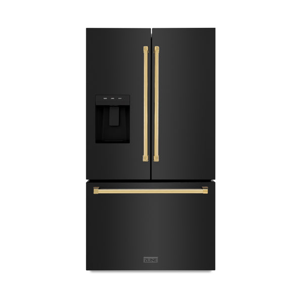 ZLINE Autograph Edition 36" French Door Refrigerator with External Water Dispenser