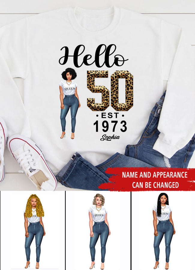 Fabulous 50th Birthday T-Shirt for Women, Unique Custom Gift