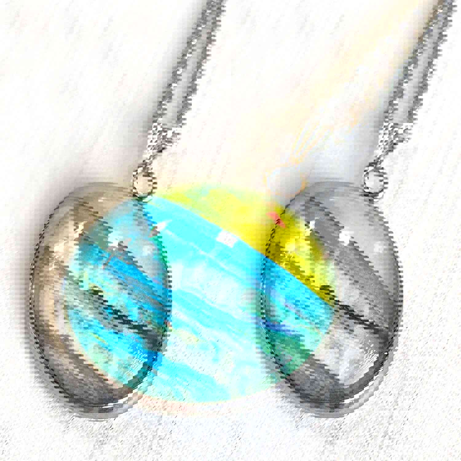 Avalon Spring - Handcrafted Art Pendant Necklace