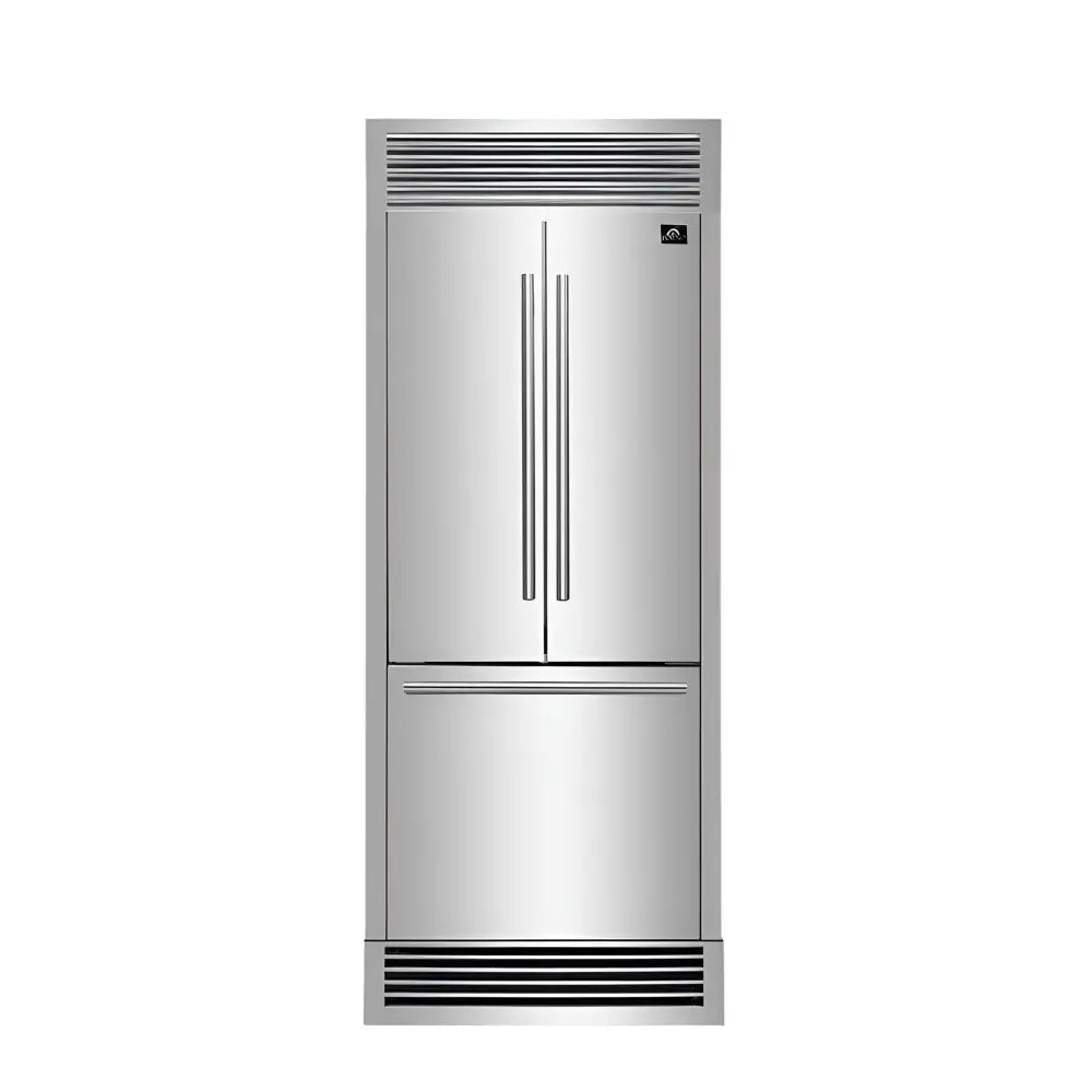 Forno 35-inch French Door Refrigerator with Bottom Freezer