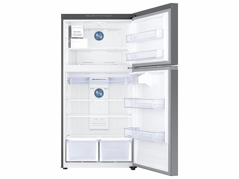 Samsung RT21M6215SR 21 Cu. Ft. Top Freezer Refrigerator with FlexZone™, Ice Maker, and Twin Cooling Plus™
