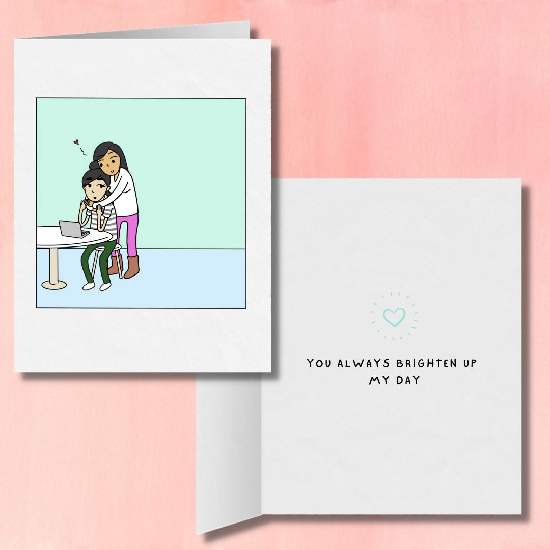 Romantic Lesbian Greeting Card for Special Occasions