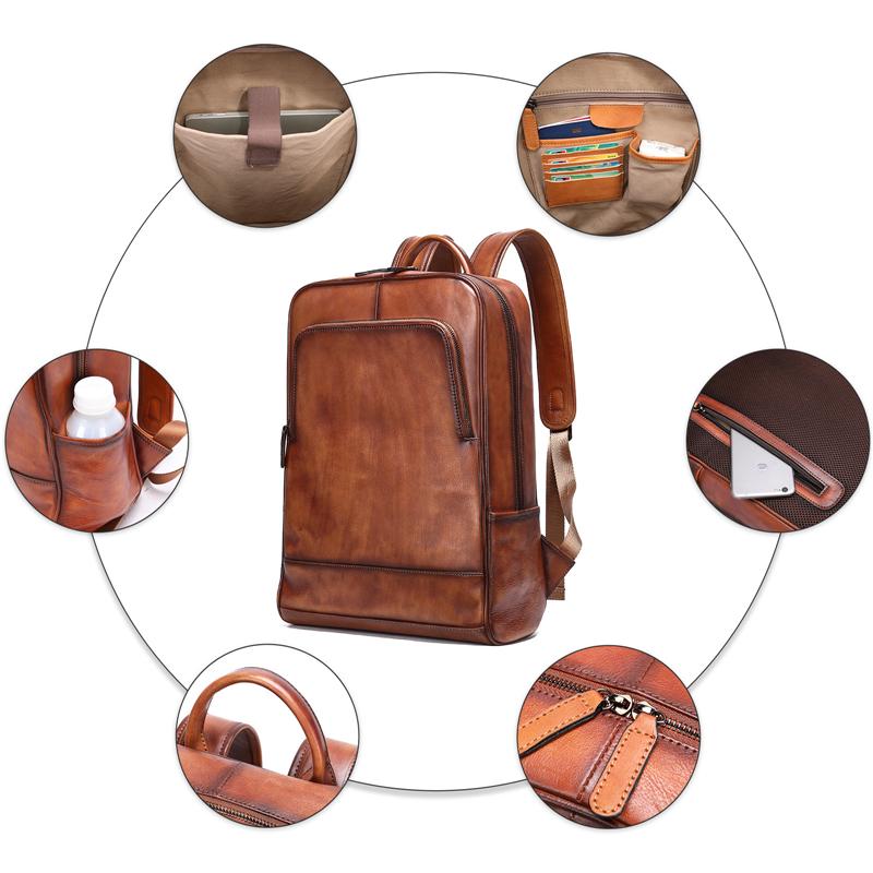 Stylish Genuine Leather Casual Backpack for Everyday Use