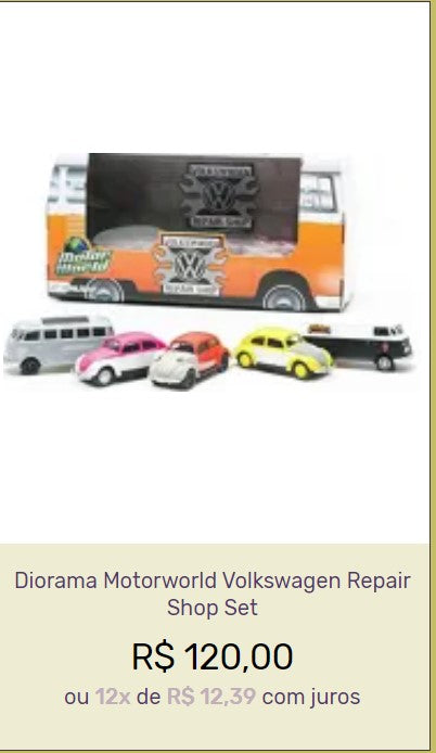 Vintage Cars Collection - VW Fusca 12-Unit Set