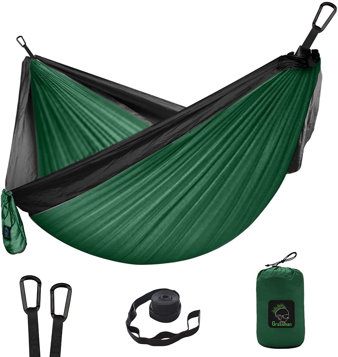 Grassman Lightweight Portable Hammock, Double & Single Use, Outdoor & Indoor