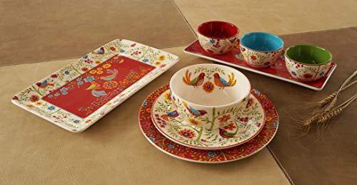 Bico Havana 14" Rectangular Ceramic Serving Platters Set, 2-Piece