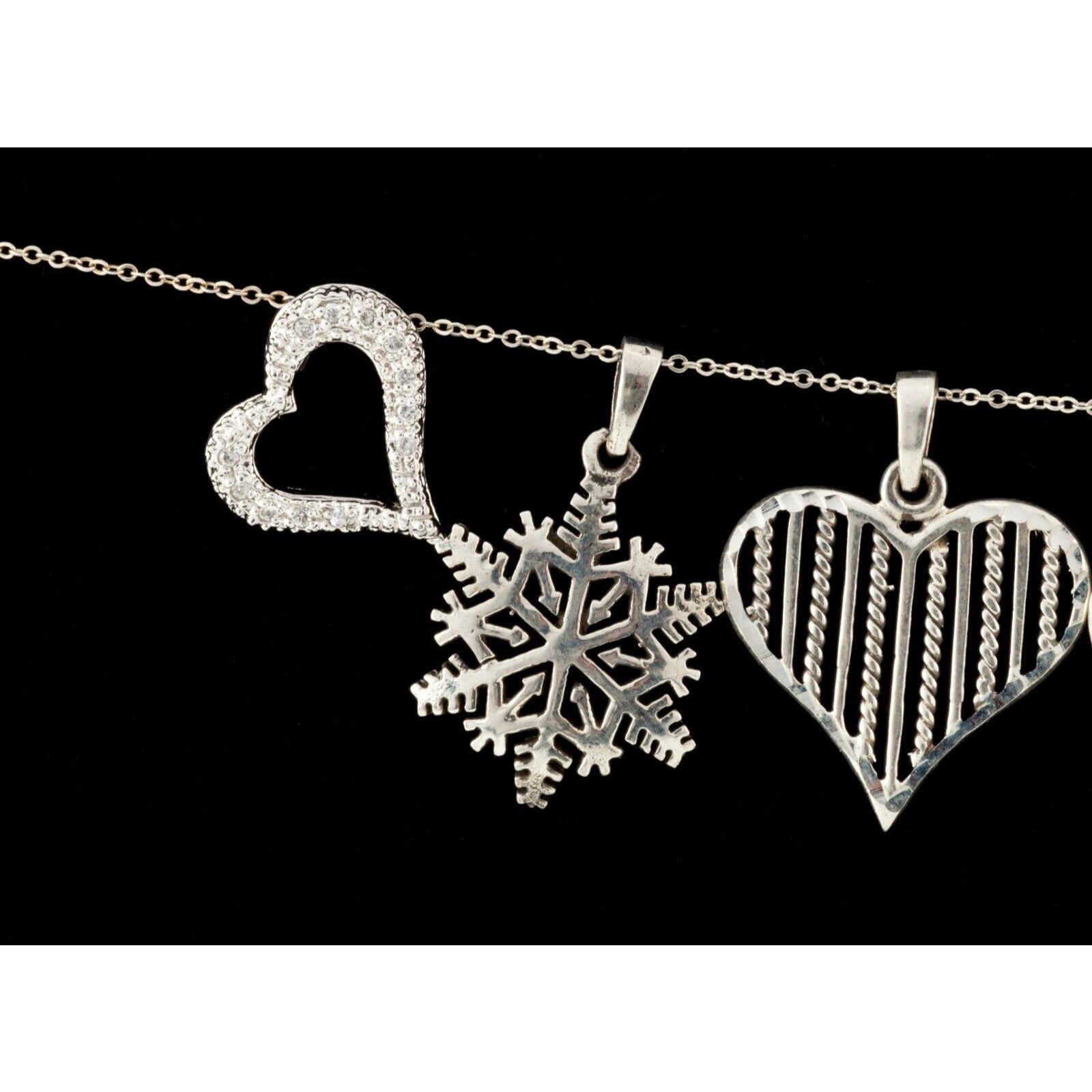 Exquisite Sterling Silver Celtic, Heart, Cross & Snowflake Pendant Collection