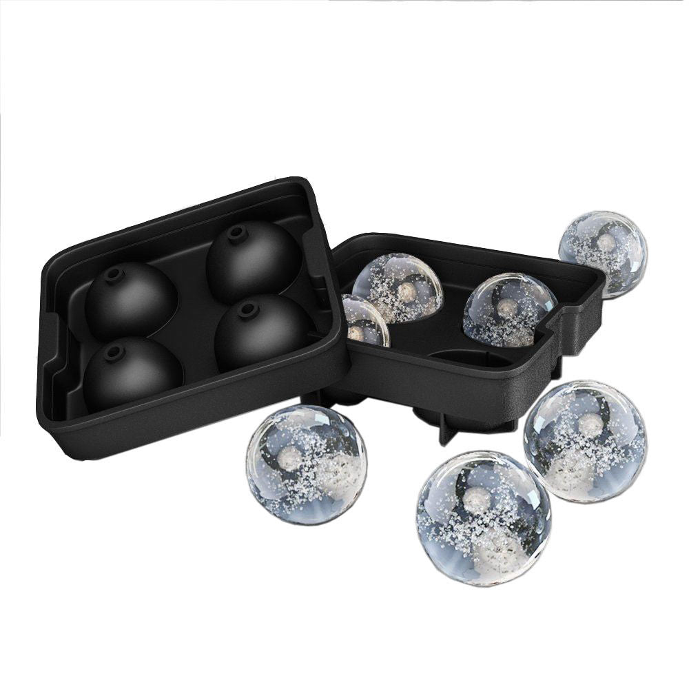 Premium Silicone Ice Ball Maker - Slow Melting Spheres for Whiskey & Cocktails