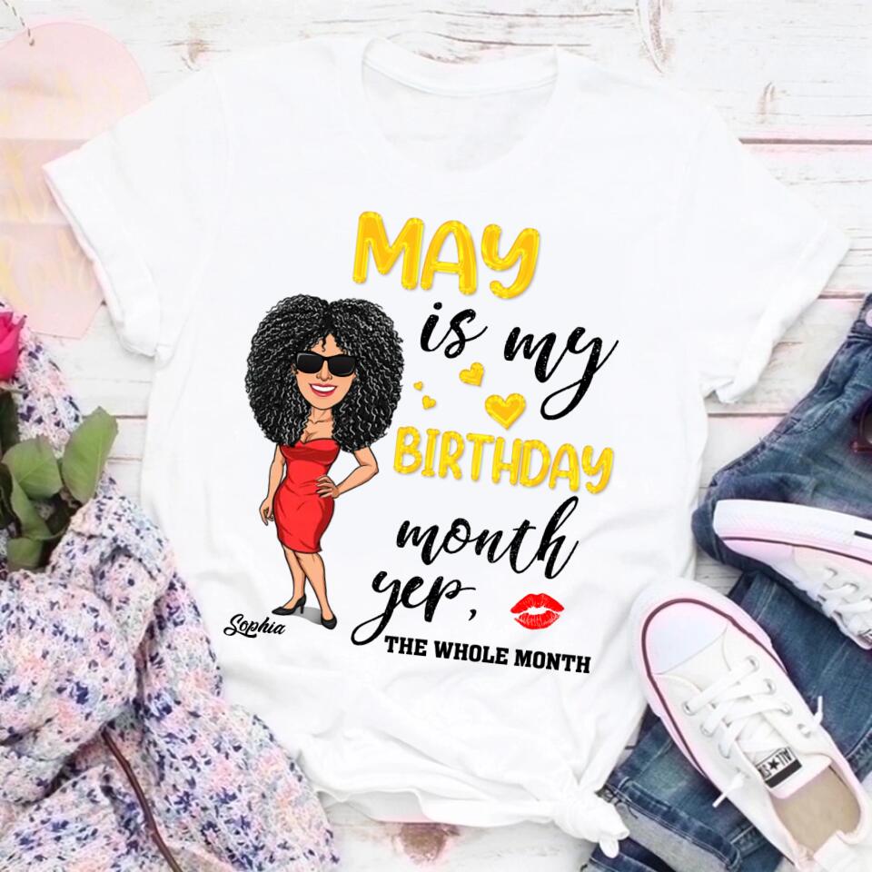 Stylish May Birthday Shirt for Queens