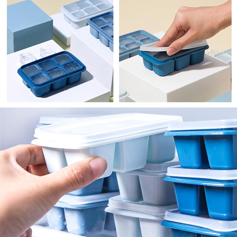 Premium DIY Ice Cube Tray with Stackable Lid