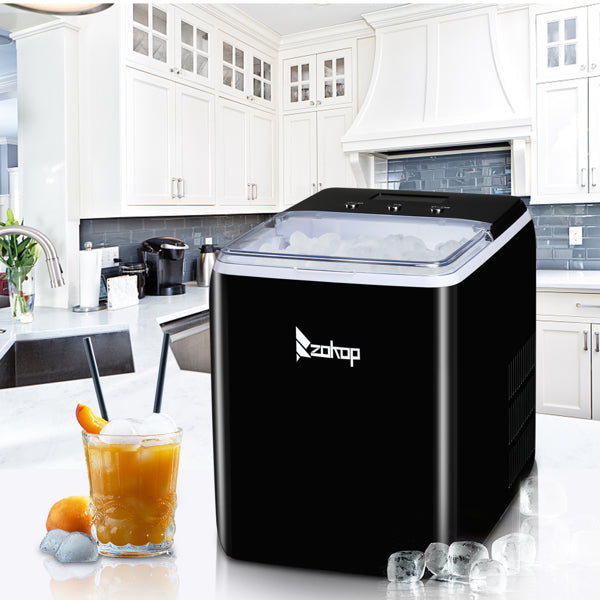 Portable Ice Maker Machine with Transparent Cover