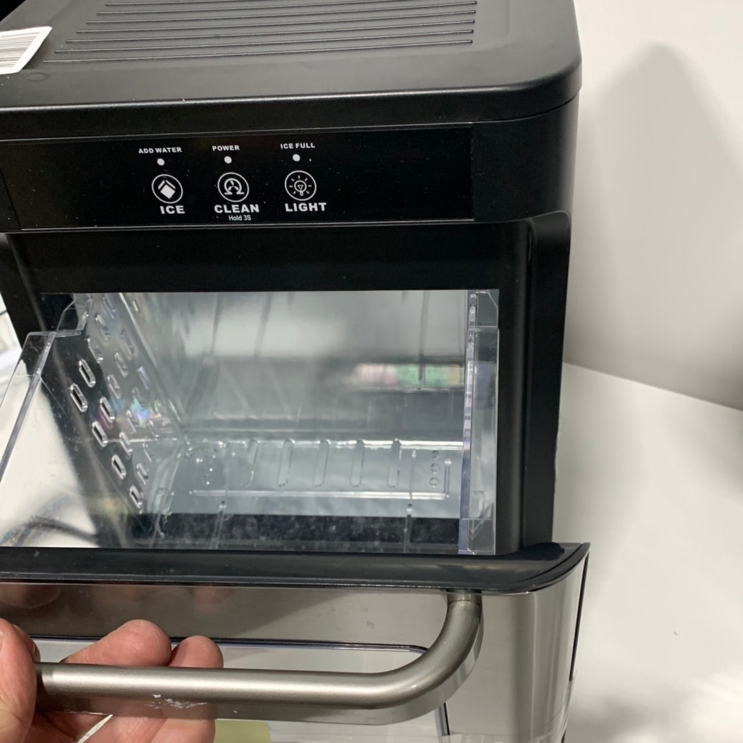 Refurbished Insignia Nugget Ice Maker, Auto Shut-Off, Stainless Steel