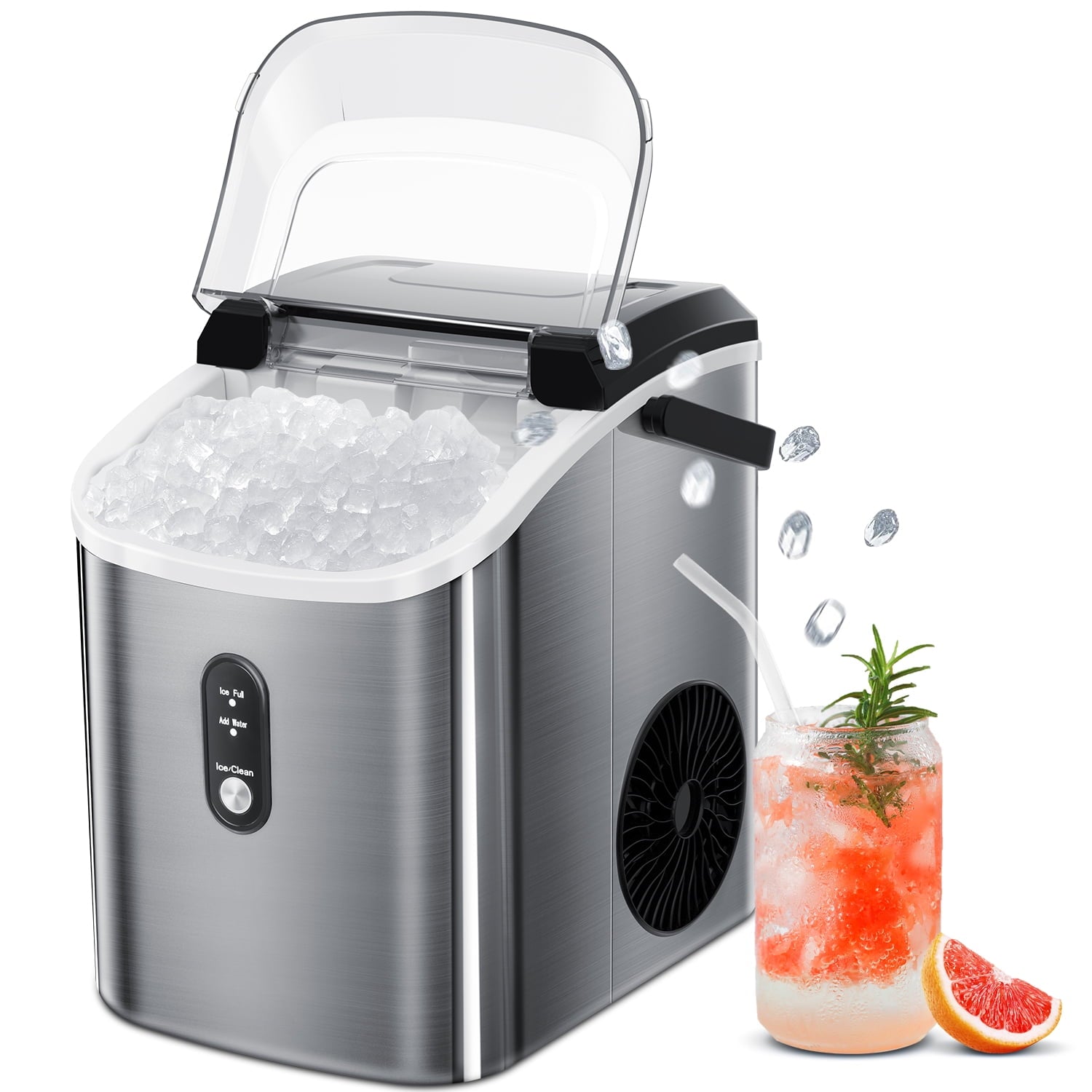KISSAIR Nugget Ice Maker - Sleek, Portable, and Efficient