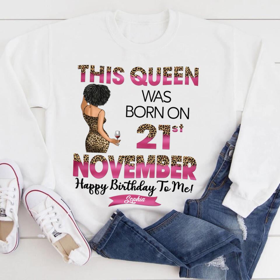 Elegant November Birthday Shirt for Women, Celebrate Your Special Day