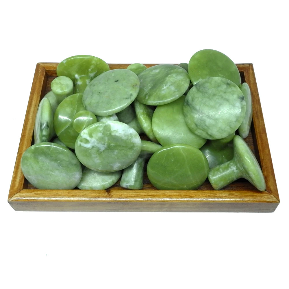 Gentle Rose Quartz Mushroom Foot Massager - Jade Stone Beauty & Relaxation Tool