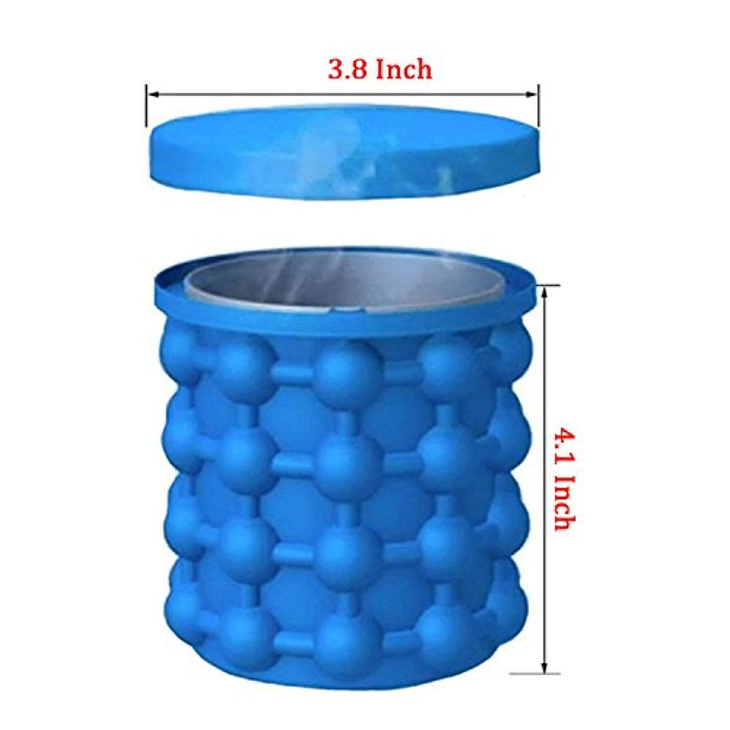 MerryXD Ice Cube Maker Genie - Compact Silicone Ice Tray for Kitchen