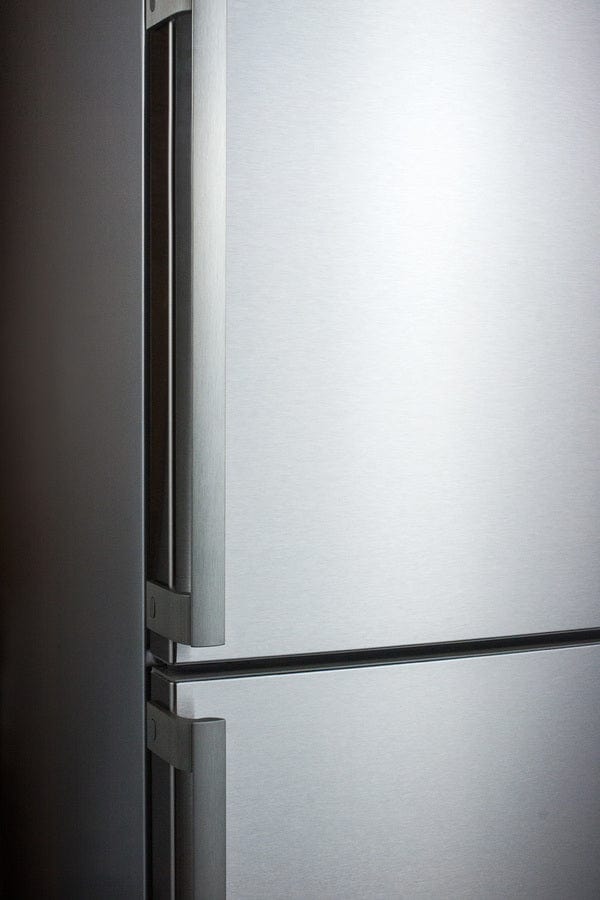 Summit 24" Bottom Freezer Refrigerator with Ice Maker - Stainless Steel