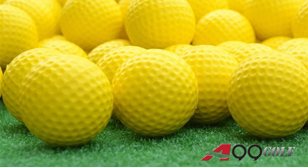 Premium A99 Golf Practice PU Balls - Yellow Training Balls for All Skill Levels