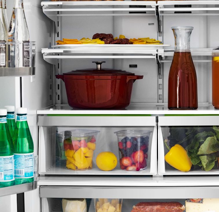 ZLINE 36" Black Stainless Steel French Door Refrigerator with Ice Maker