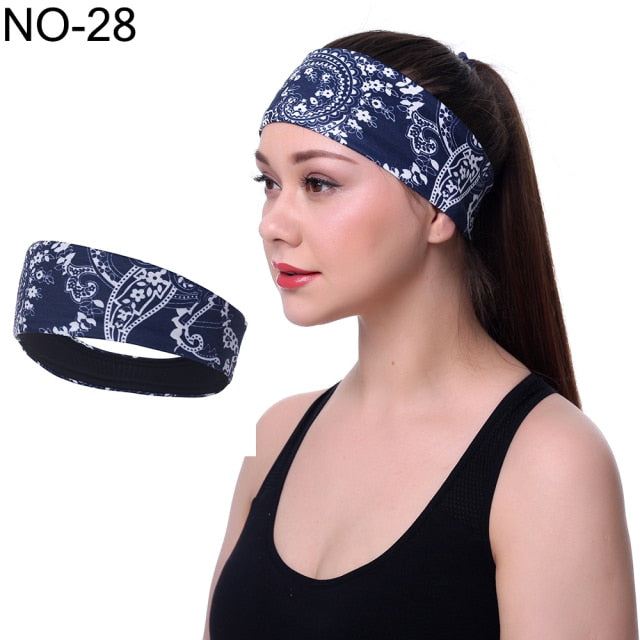 Men's & Women's Elastic Sports Headband for Yoga, Running, and Outdoor Activities