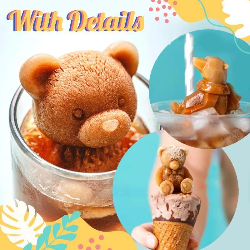 Bear Shaped Silicone Ice Cube Tray