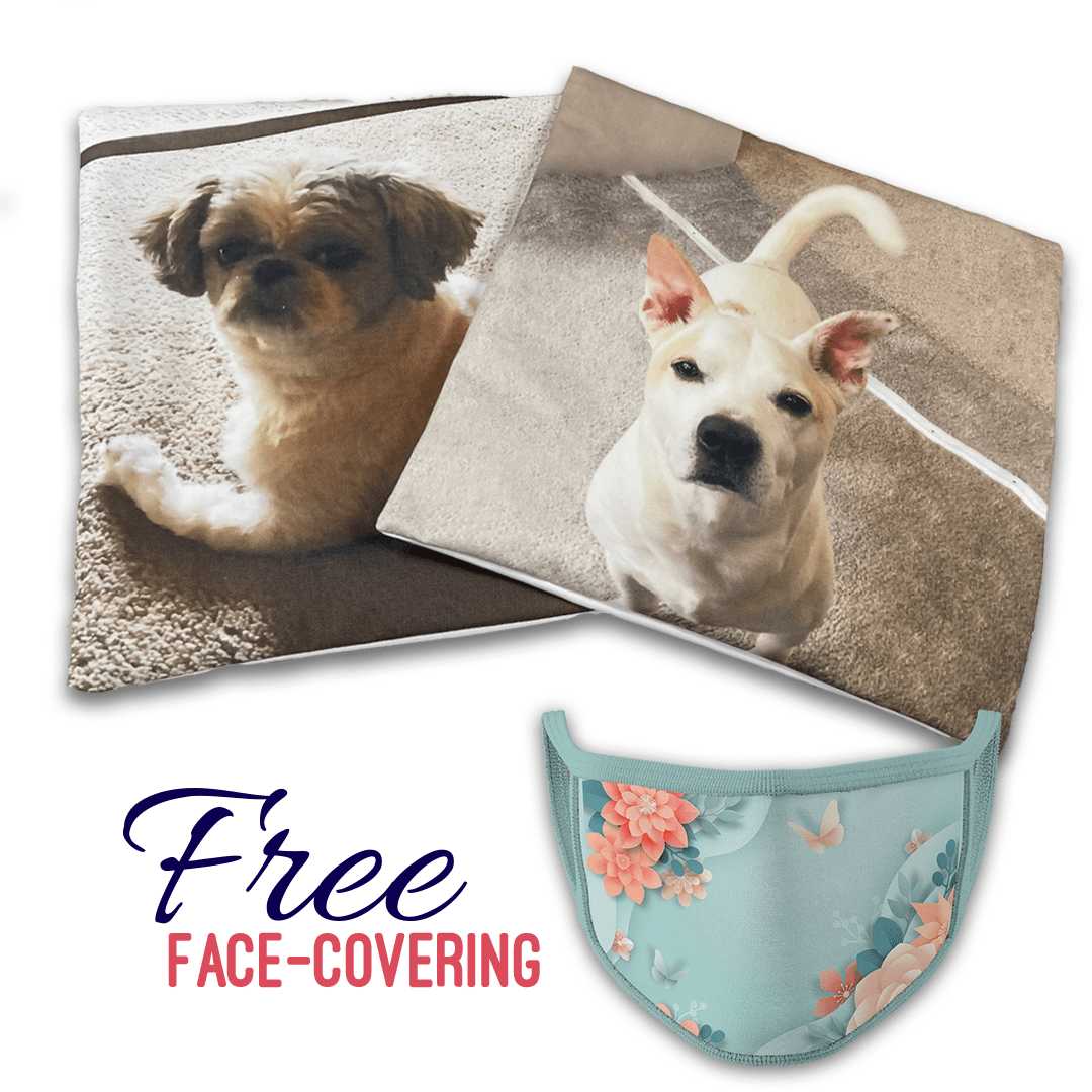 Personalized Photo Pillow Cases with Free Face Covering