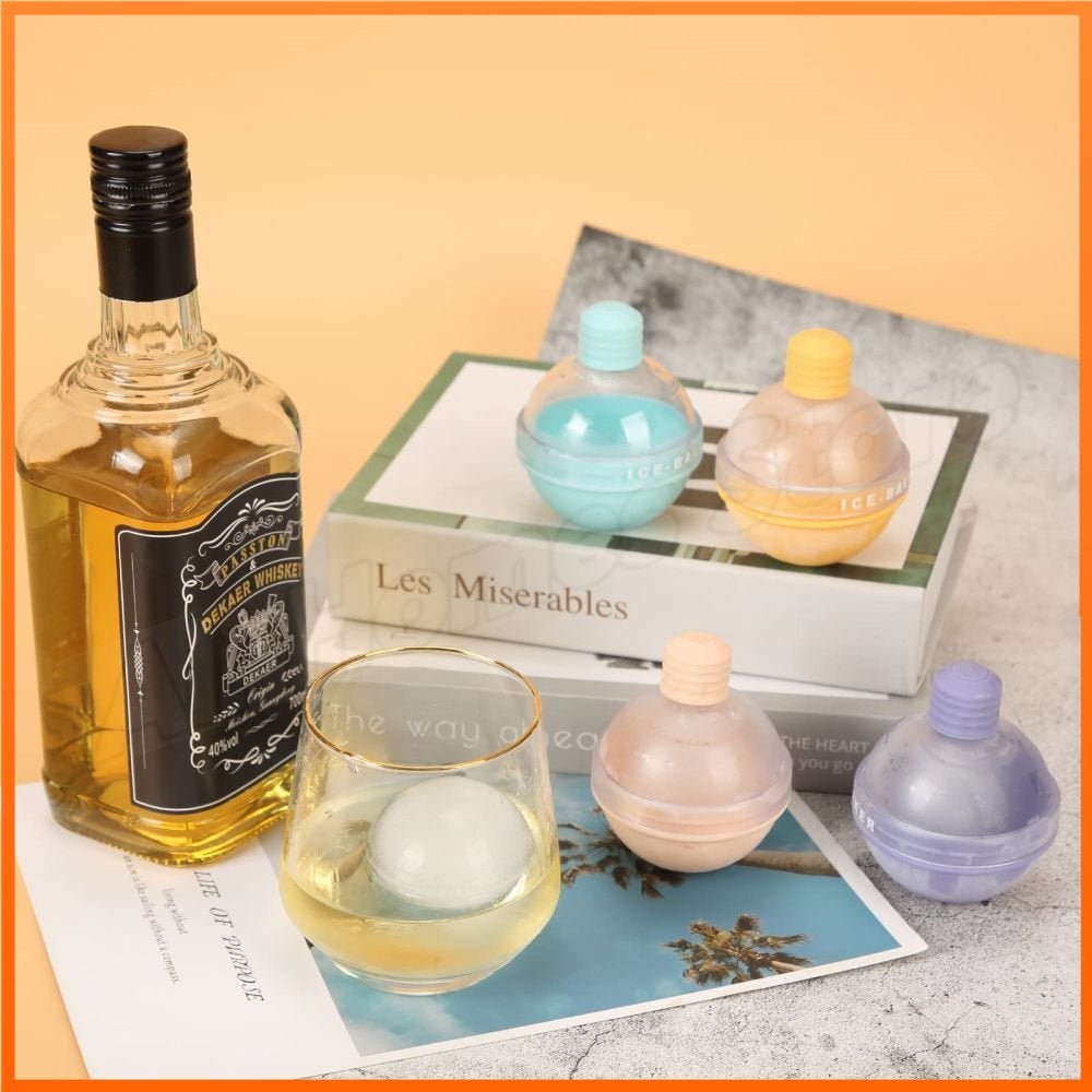 Transformative Ice Spheres - Silicone Ice Molds for Enhanced Beverages